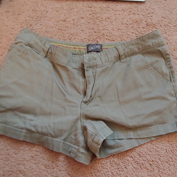 BeBop Shorts Womens Green Khaki Shorts Poshmark